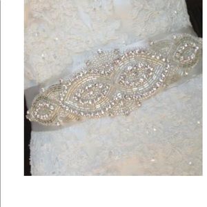 Sash ivory perfect for bride dress